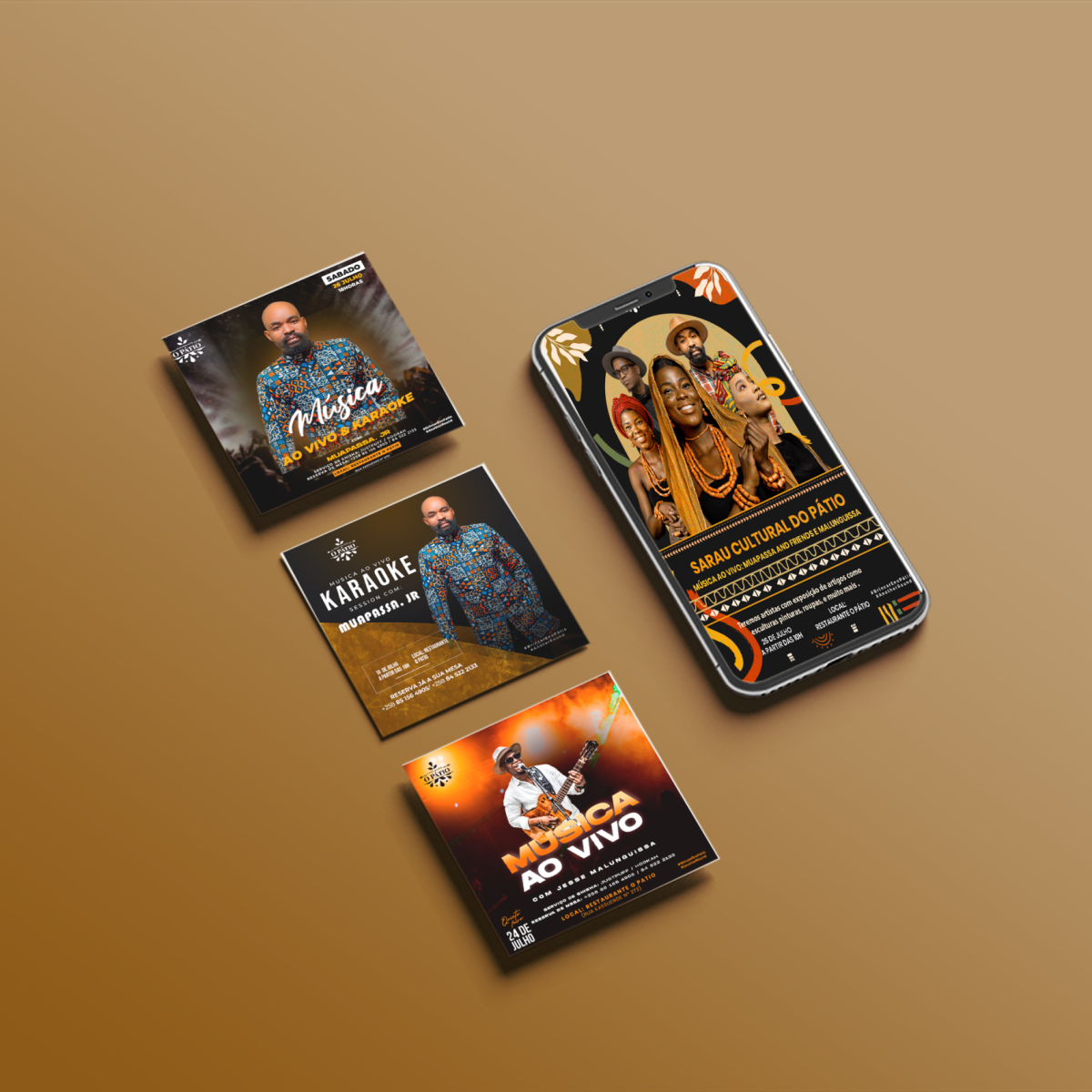 “O Pátio” Event Promotion (Graphic Design)